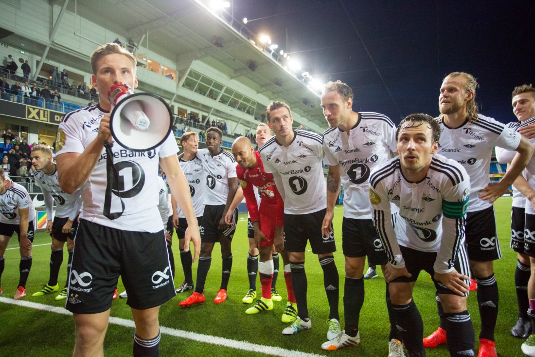 Jonas Svensson sist han spilte i Molde. Da sikret Rosenborg seriegull med 3–1-seier over rivalen.