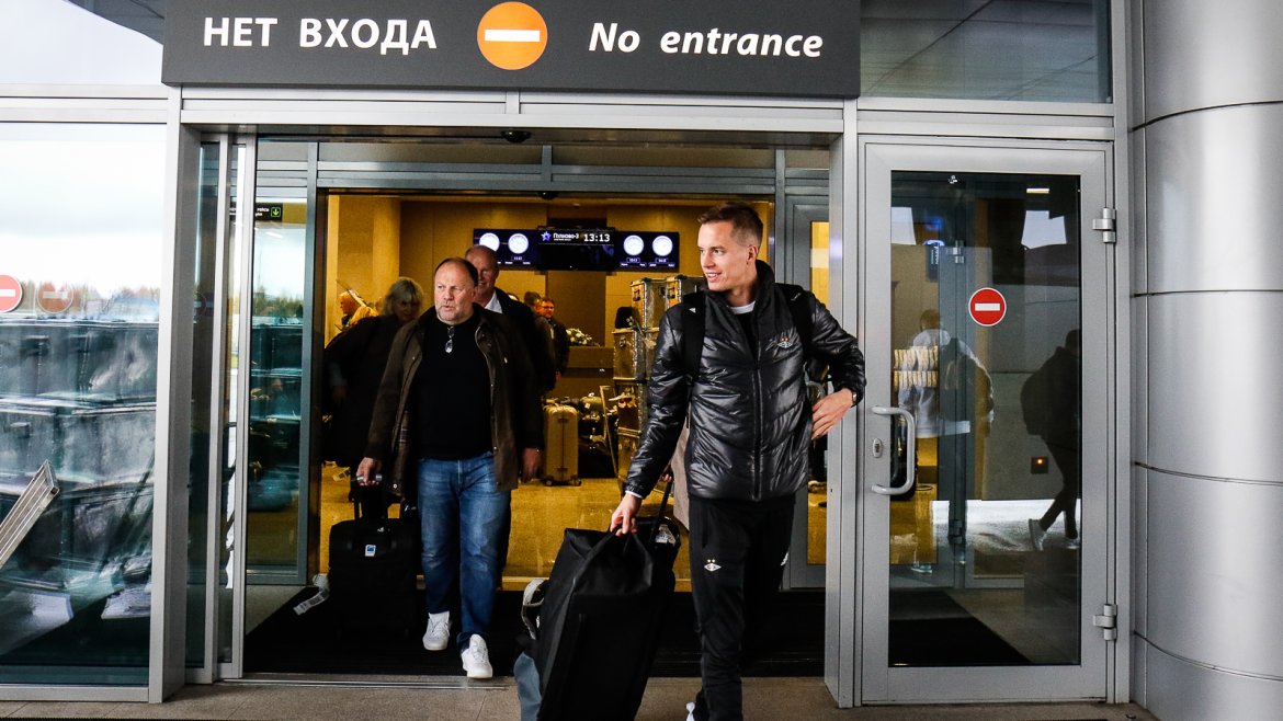 Anders Ågnes Konradsen har ankommet Sankt Petersburg.