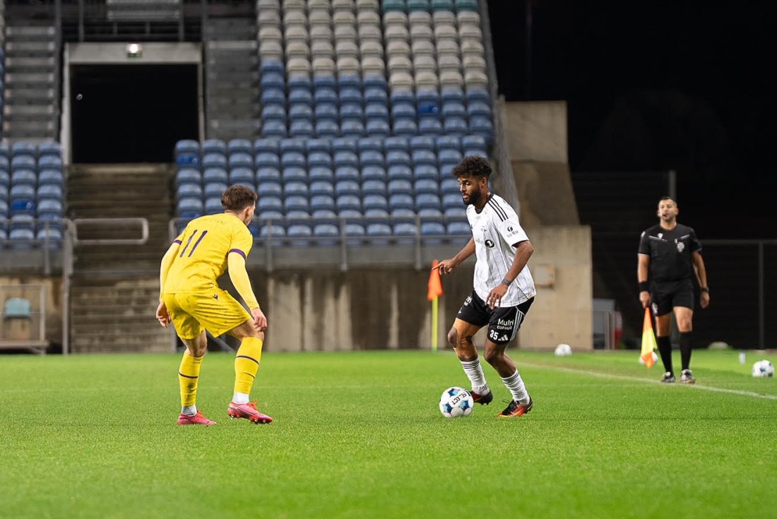 RAID: Emil Ceide hadde flere gode raid, men satte sin store sjanse over mål.